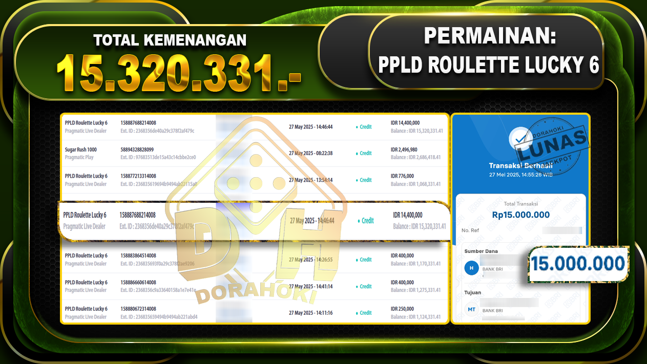 PPLD ROULETTE LUCKY 6