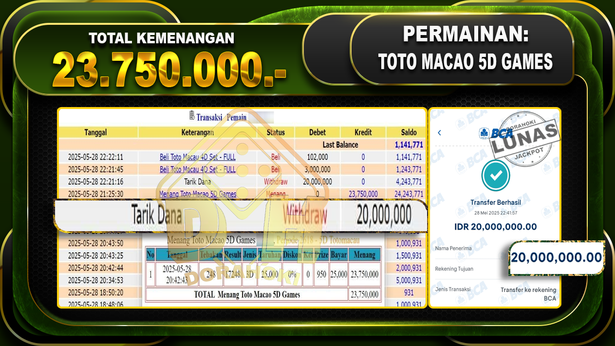 TOTO MACAO 5D GAMES