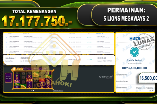 5 LIONS MEGAWAYS 2