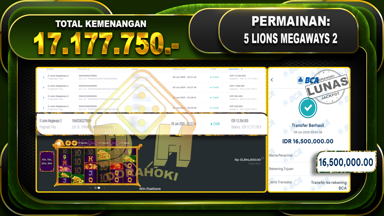 5 LIONS MEGAWAYS 2