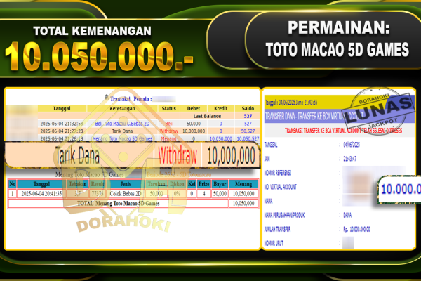 TOTO MACAO 5D GAMES