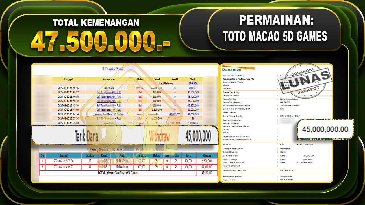 TOTO MACAO 5D GAMES